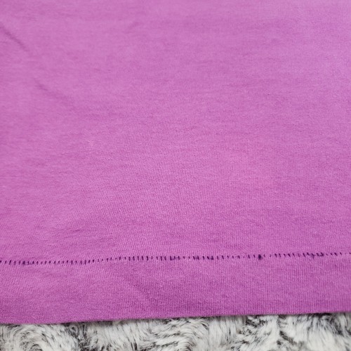 Vintage BVD Blank Pocket T-shirt Medium Single Stitch Tee USA Pink Purple - Picture 9 of 10