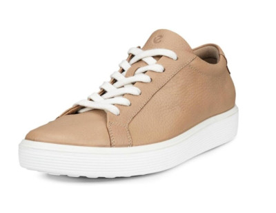 ECCO Z3313* Women's Nude Leather Soft 60 Sneaker Size US 7-7.5 M