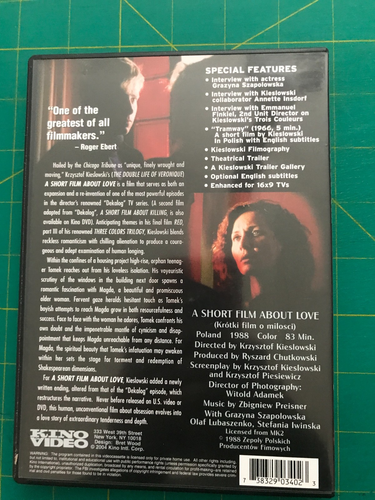 Short Film about Love - DVD - Polish Language - Kino Video - Bild 4 von 4