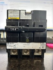 Square D QOB3110VH Miniature Circuit Breaker - 110 A, 3 Pole, 120/240 VAC