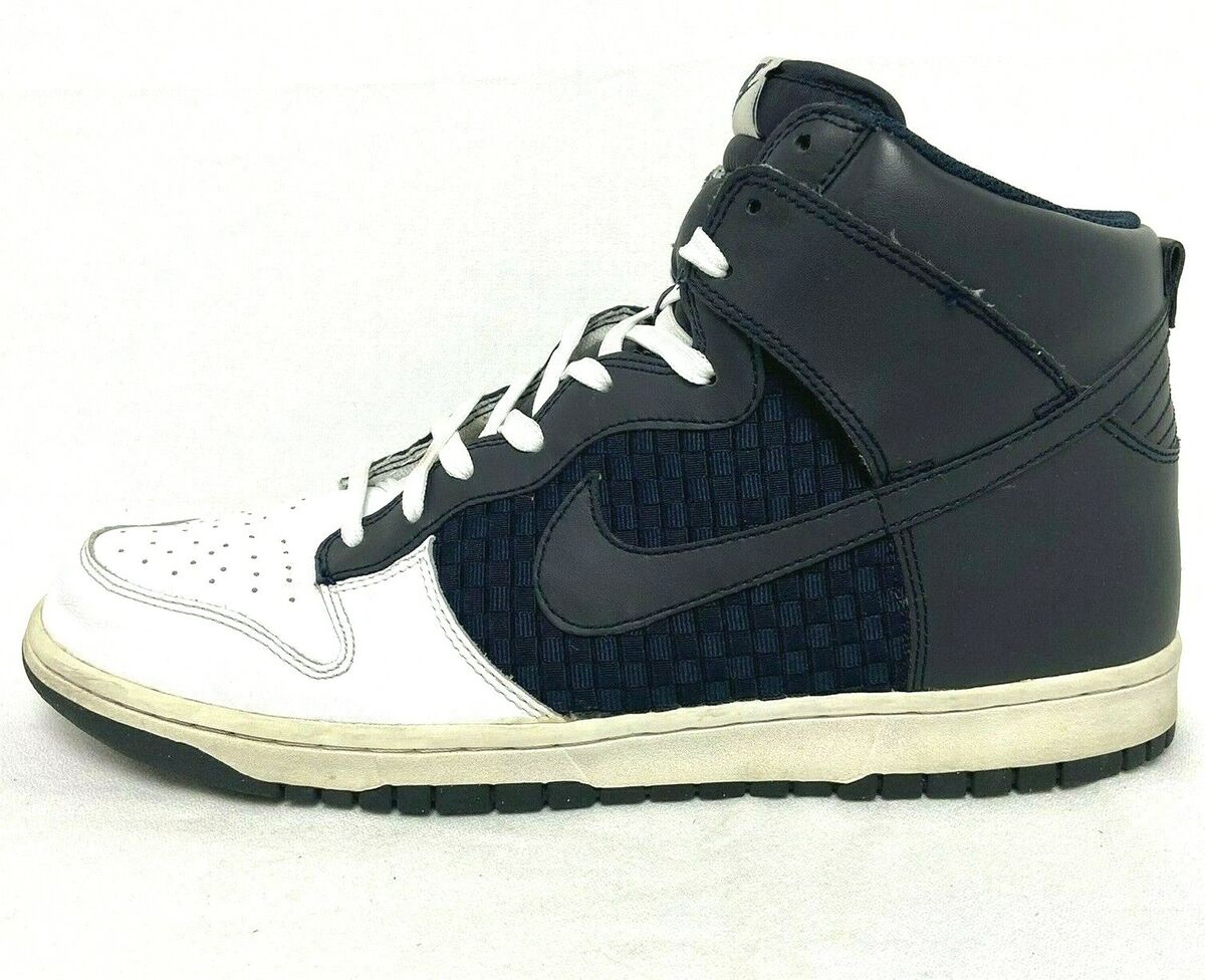 Nike Dunk High 317982-143 White Dark Obsidian 2009 Size 13