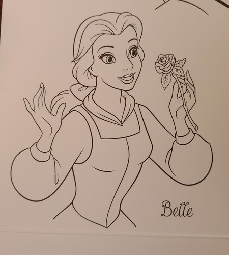 Disney Prinzessin Markenzeichen Geburtstag Grußkarte mit Färbung - Aschenputtel, Belle - Bild 9 von 14