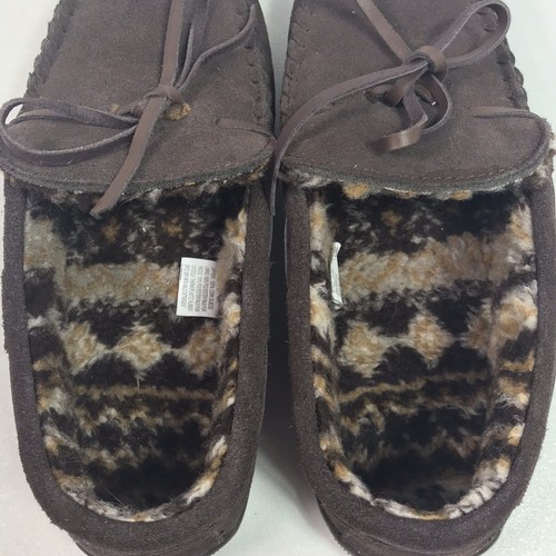 Muk Luks Herren Paul bedruckt Berber Wildleder Mokassin Slipper Größe 10 - Bild 10 von 10