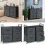 5 drawers room wood dresser storage side table display organizer