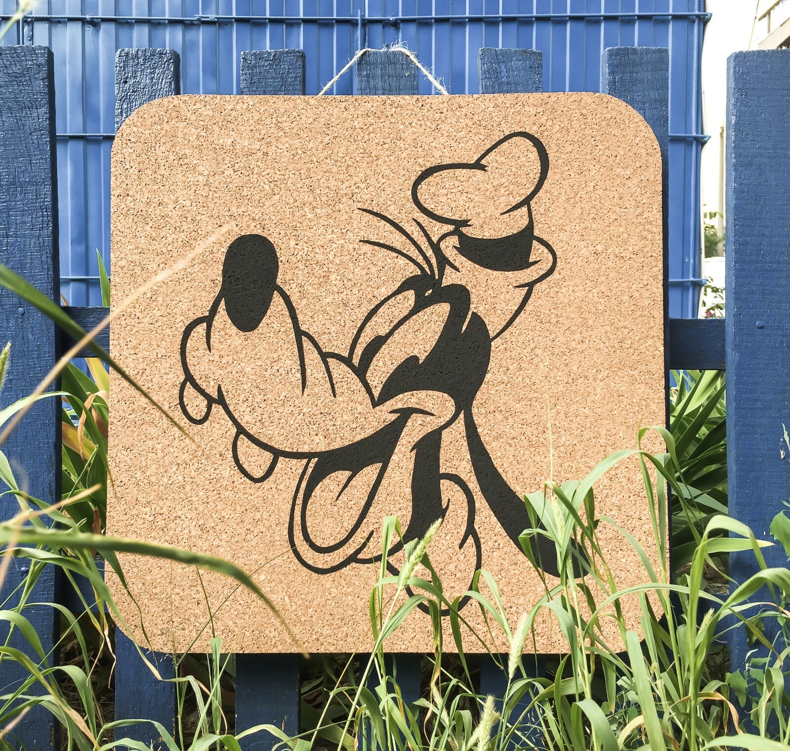 Goofy Cork Memo Notice Board message home office wall pinboard, 7 pins Goofy Cork Memo Notice Board message home office wall pinboard, 7 pins