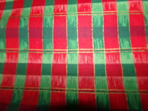 CHRISTMAS check geometric SHAPES Cotton FABRIC U-Pick READ INFO 1/2 yd BTHY - Picture 14 of 41
