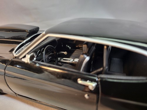 WELLY 1970 Chevelle pro street street muscle 1/18 diecast metal car Black NICE!! - Imagen 16 de 24