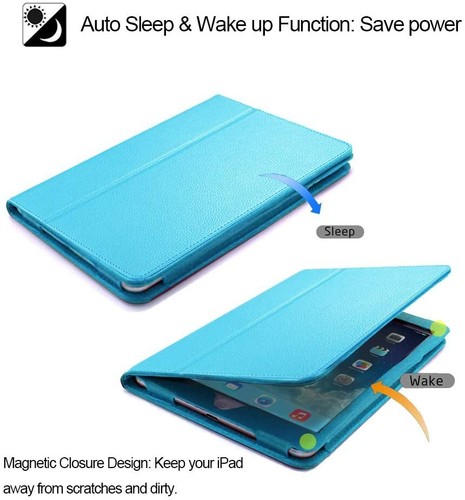 PU Leather Flip Cover Magnetic Stand Case For iPad 5th, 6th, Air1, Air 2, Pro9.7 - Picture 47 of 50