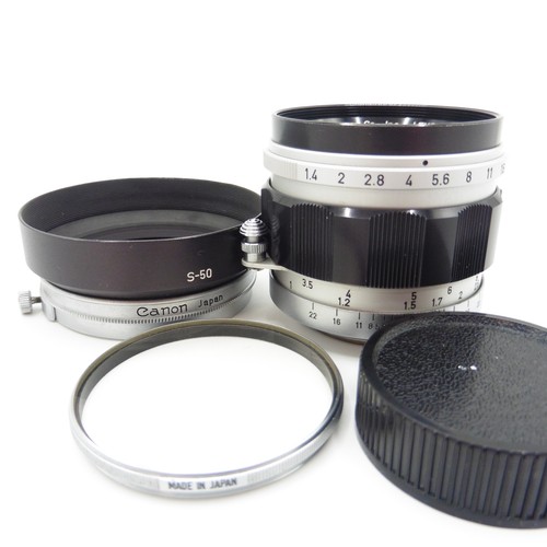 Near Mint Canon 50mm f/1.4 MF Lens L39 LTM Leica Screw Mount from Japan - Picture 11 of 12
