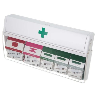 NEW Wall-Mount Mani-Kare Bandage Dispenser San Jamar MKBD100 #9294