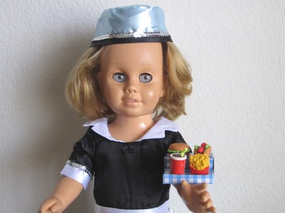 3-PIECE NURSE DRESS /& HAT or LAB COAT includes Medical Kit fits Chatty Cathy