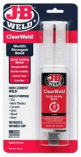 JB Weld Clear Weld Quick Set Plastic Ceramic Glass Wood Epoxy Glue Bond Syringe