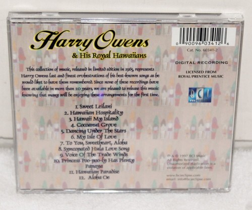 Harry Owens & His Royal Hawaiians ~ Aloha ~ 1997 BCI Music BCCD-341 Used CD VG+ - Picture 8 of 8