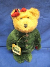 1990-97 xMAS BOYDS 10" BEAR..."GENEVIE"..."ARCHIVED", PLUSH, TWO-COLORS, MINT