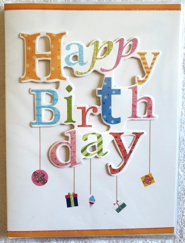 Happy Birthday Karte 3D, 4 Karten Lot mit geschriebenen Worten innen - Bild 20 von 23