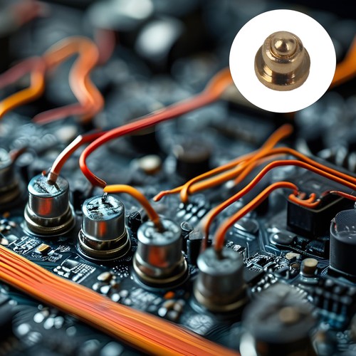 10x Gold Plated Copper Spring Pogo Pins Current Probes 2mm Dia 2mm Height - Picture 2 of 5