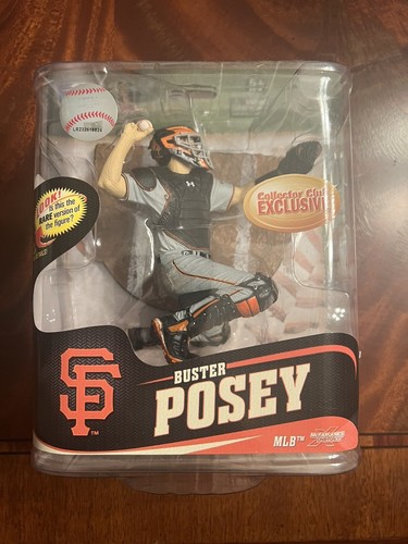 Rare BUSTER POSEY McFarlane San Francisco Giants GREY Jersey MLB 28 - NEW!