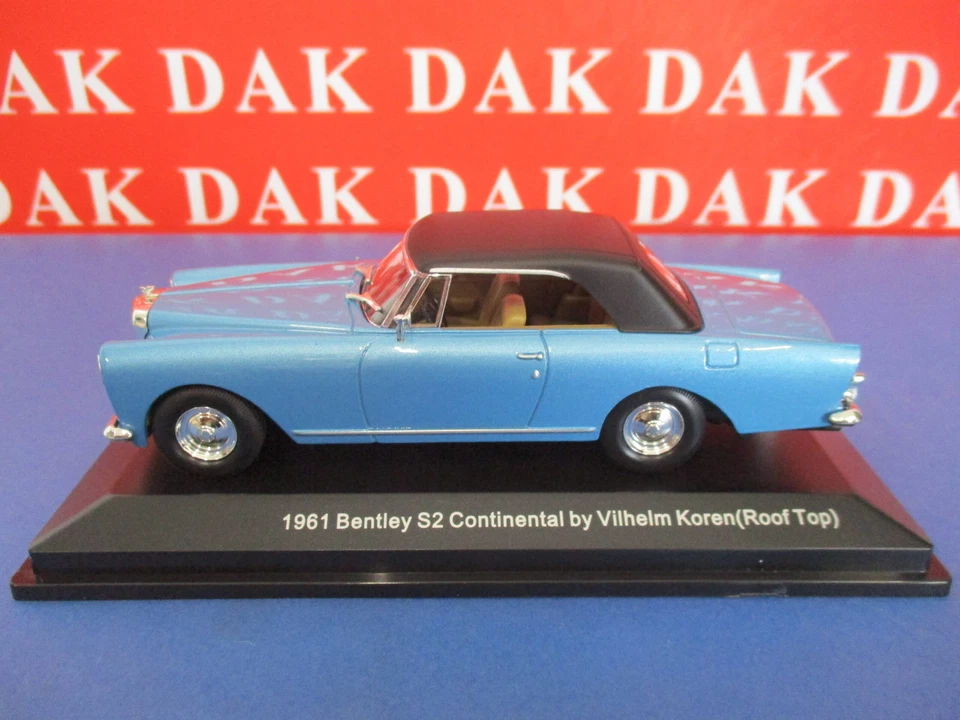 Die cast 1/43 Modellino Auto Bentley S2 Continental with Roof Top 1961 Signature - Immagine 2 di 4