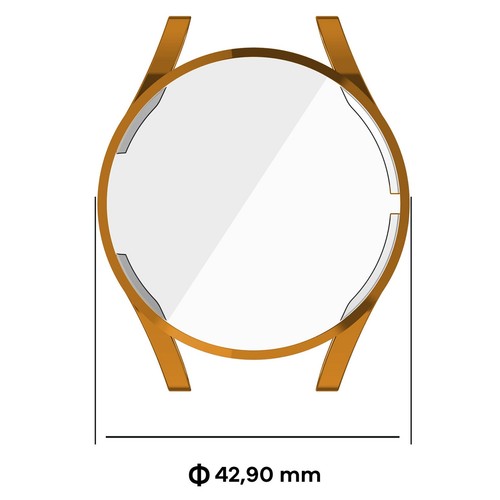 Schutzhülle für Galaxy Watch FE / Watch 4 40 mm Bizon Case Cover Tasche Roségold - Photo 2/7