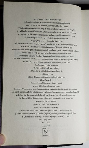 Infernal Devices Book 1 2 3 Clockwork Angel Prince Princess 1st Editions HC DJ - Bild 4 von 12