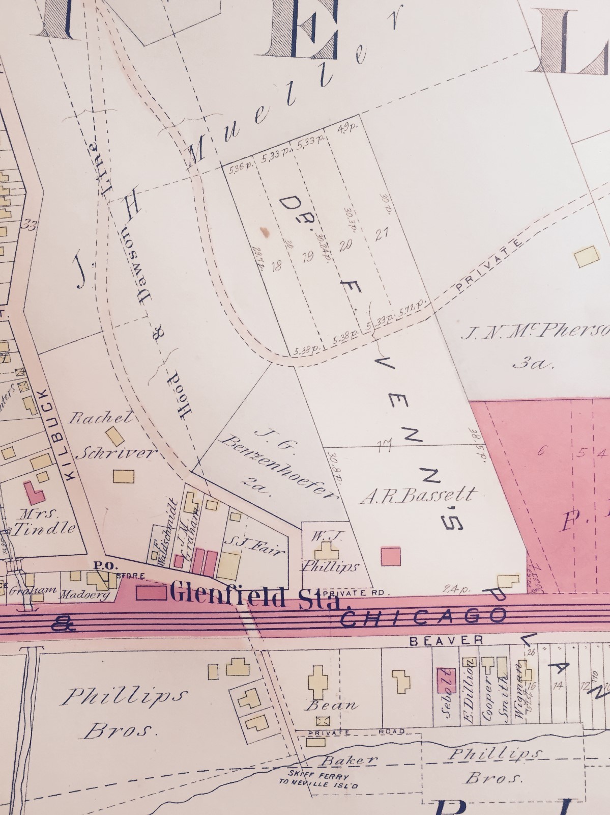 1906 NORTH PITTSBURGH GLENFIELD & KILBUCK TOWNSHIP PA GM HOPKINS ORIG