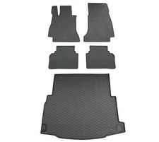 Gummi Fußmatten Kofferraumwanne für Mercedes E-Klasse W213 2016-2023 Gummimatten