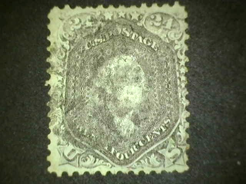 US Scott #70 Washington, used 24-cent Fine centering, sound $49.95