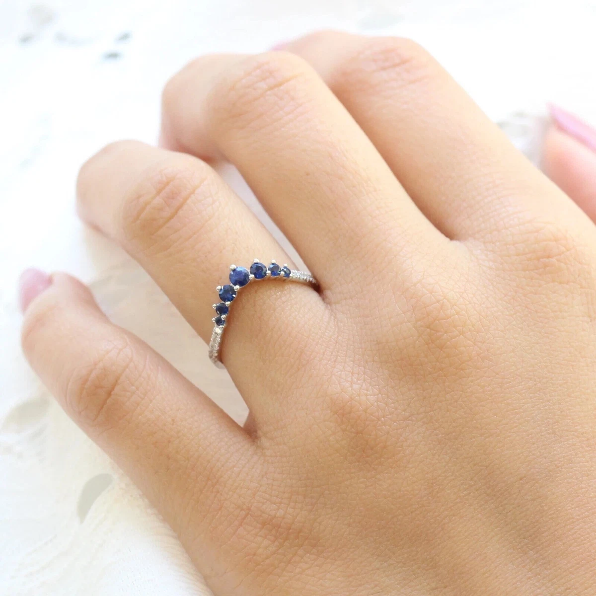 Pave store stones ring