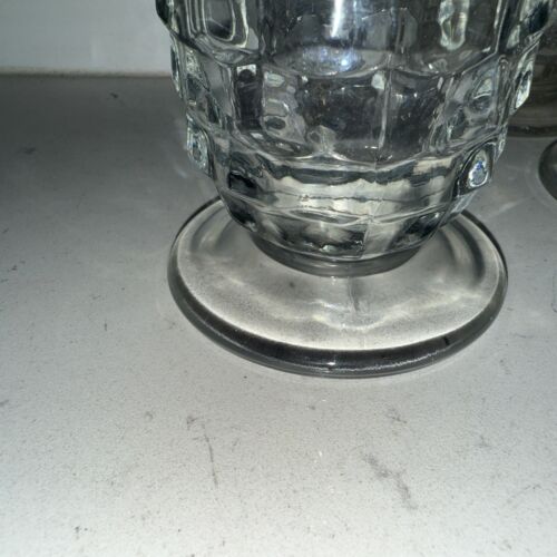 Vintage 1970’s, Set Of 6 12 Oz Colony Whitehall Footed Clear Drinking Glasses - Picture 3 of 4