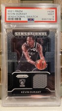 2021-22 Kevin Durant Sensational Swatches Game Worn Jersey Patch PSA 9 Pop 3 🔥
