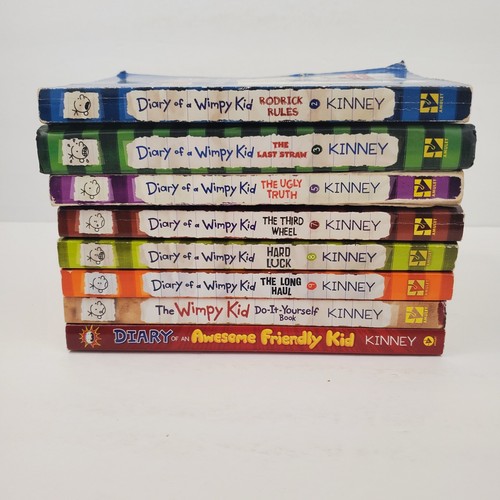 Diary of the Wimpy Kid Books Lot of 8 Hardcover Paperback Illustrate Jeff Kinney - Bild 2 von 9