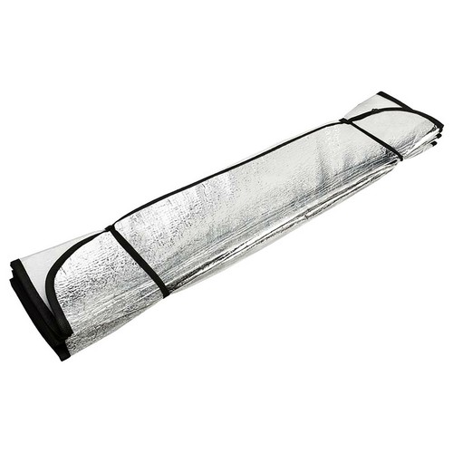 PARASOL DE COCHE ALUMINIZADOR DOBLE CARA PLATA 60 x 130 CM CAR SUN VISOR SILVER - Picture 9 of 12