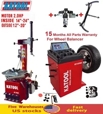 Motorcycle Tire Changer Machine Wheel Balancer 2.0HP Motor  With Adaptor