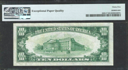 1934-D $10 ATLANTA RARE ** STAR NOTE ** SUPERB PMG CHOICE VERY FINE 35 EPQ - Picture 2 of 2