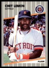 1989 Fleer #137 Chet Lemon
