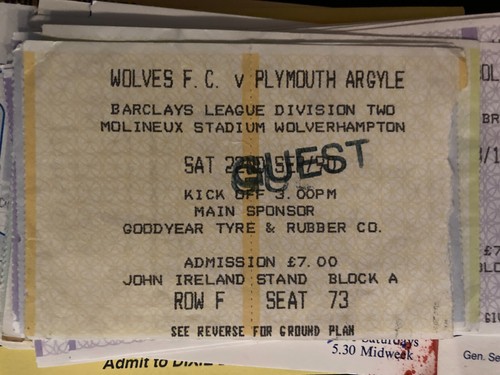 TICKETS: Wolves Wolverhampton Wanderers HOME AWAY 50er 70er 80er 1990s - Bild 80 von 206