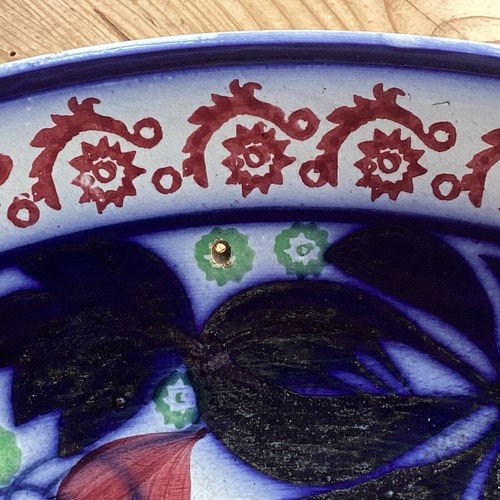 ANTIGUO CUENCO/PLATO DE ESPONJA ESTILO ESCOCÉS DEL SIGLO XIX 36 cm de diámetro 7 cm de alto. - Imagen 5 de 11