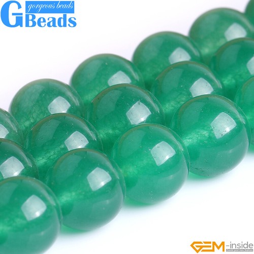 Natural Green Aventurine Jade Gemstone Round Beads Free Shipping Strand 15" - Picture 12 of 53