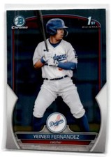 2023 Bowman #BCP-138 Yeiner Fernandez Chrome Prospects Los Angeles Dodgers