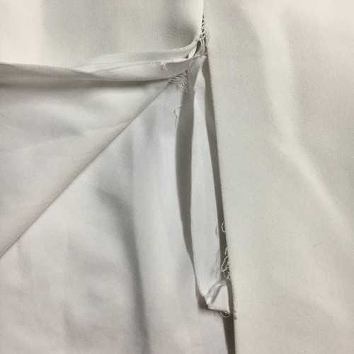Dion Lee Corrugated Strapless Dress Size 12 White Pleated Off Shoulder - Imagen 11 de 13