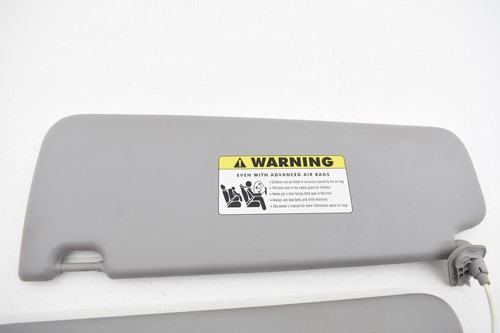 2010 BMW 328i E90 Front Left & Right Sun Visor Set Vinyl Gray OEM KW49 - Picture 9 of 12