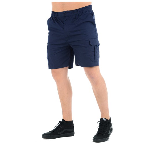MENS PLAIN SHORTS CARGO COMBAT CASUAL SUMMER BEACH POLY COTTON POCKETS 3/4 PANTS - Picture 12 of 72
