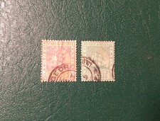 Great Britain, British Guiana, 1889, 1 & 2 Cents, Cancelattion, Georgetown!