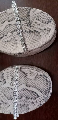 NEXT Platform Sandals UK6.5 Snakeskin Pattern Jewel Adjustable Ankle Strap New - Picture 16 of 20