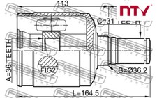 FRONT RIGHT DRIVE SHAFT JOINT KIT NPW-MZ-047 NTY I