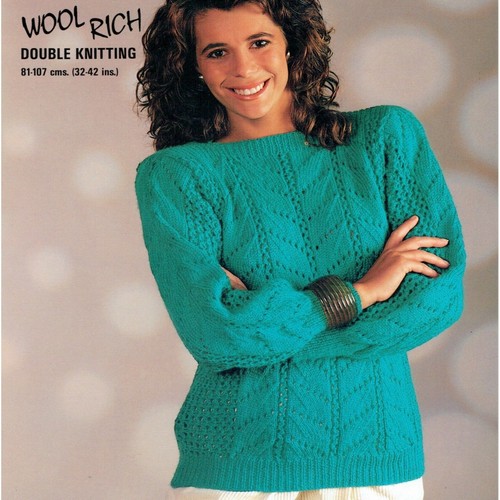 Knitting Patterns Ladies Jumper/Sweater 