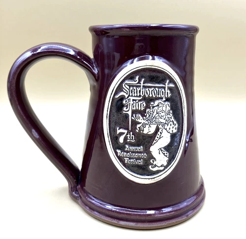 Tankard Beer Stein -7th Annual Renaissance Festival Scarborough Faire Lg Mug Cup