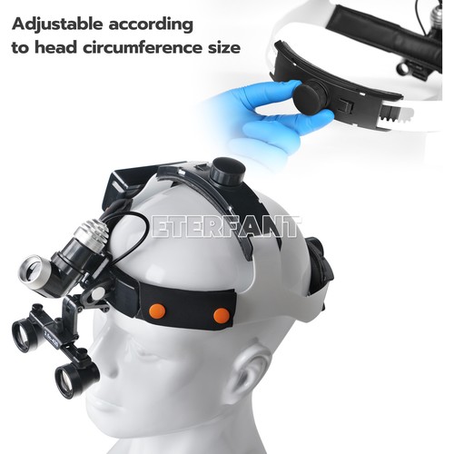 ETERFANT Dental 5W LED Headlight Lamp/3.5X-R Binocular Loupes with 10W Headlight - Picture 47 of 64