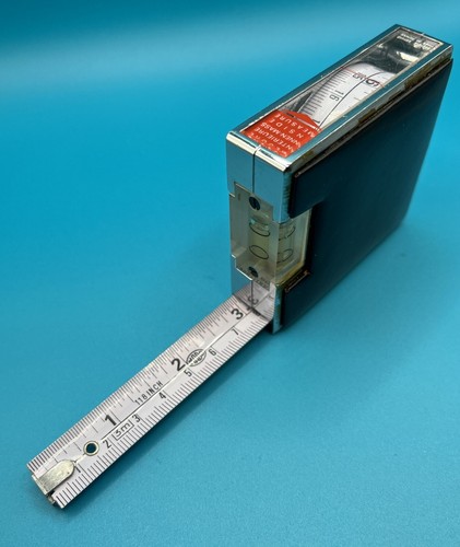 Vintage Mabo Nivometre N131 Tape Measure Level SAE/MM Made In France