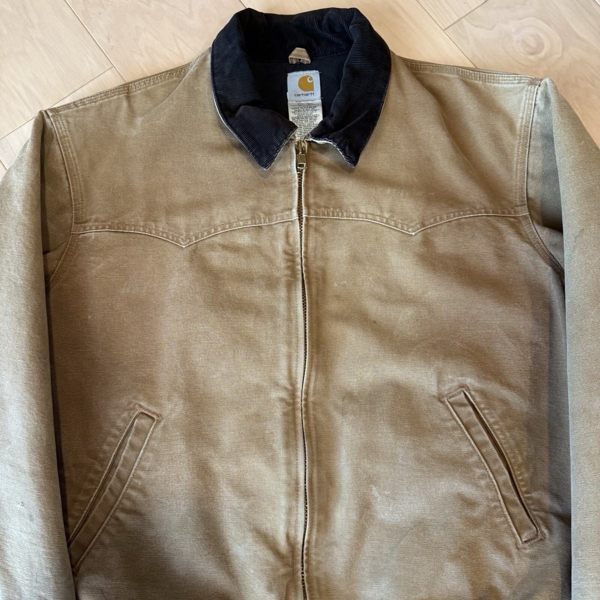 サンタフェジャケット Vintage Carhartt Santa Fe Jacket 2XL Tan Heavy Workwear Full Zip